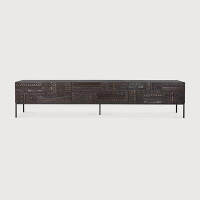 Ethnicraft TV-meubel 'Tabwa' Gevernist Teakhout, 240cm