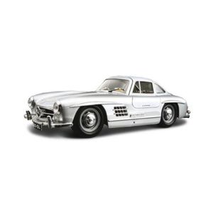 Modelauto Mercedes-Benz 300SL 1954 zilver schaal 1:24/19 x 7 x 5 cm