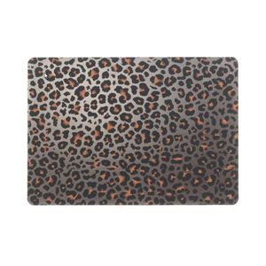 1x Tafel placemats/onderleggers met bruine panterprint 30 x 45 cm   -