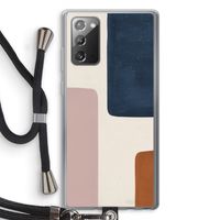 Geo #5: Samsung Galaxy Note 20 / Note 20 5G Transparant Hoesje met koord