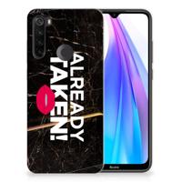 Xiaomi Redmi Note 8T | Siliconen hoesje | met naam Already Taken Black