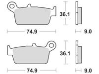 TRW Brake pad mcb 665 ec organic