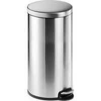 Durable 340323 340323 Prullenbak 30 l (Ø x h) 290 mm x 655 mm RVS Metallic-zilver 1 stuk(s)