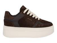 Nubikk Bayou platform dk brown combi Bruin maat 40
