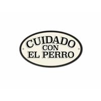 Plaat Magnet & Steel Cuidado con el Perro 16,3 x 9,5 cm