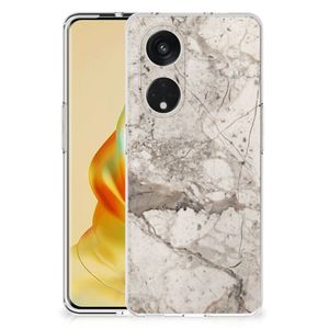 OPPO Reno8 T 5G TPU Siliconen Hoesje Marmer Beige