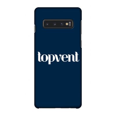 Topvent Navy: Samsung Galaxy S10 4G Volledig Geprint Hoesje