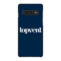 Topvent Navy: Samsung Galaxy S10 4G Volledig Geprint Hoesje