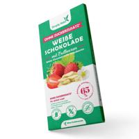 Simply Keto  Chocolade Tablet Wit met Aardbeien (125 gr) - thumbnail