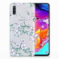 Samsung Galaxy A70 Uniek | TPU Case | Blossom White Samsung Galaxy A70 Uniek | TPU Case | Blossom White