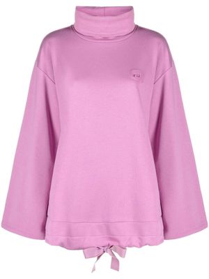 Karl Lagerfeld sweat Ikon 2.0 à col montant - Rose