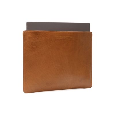 Chesterfield - Miami Lederen Laptop sleeve hoes 15 inch - Cognac