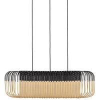 Forestier Bamboo Oval M hanglamp zwart