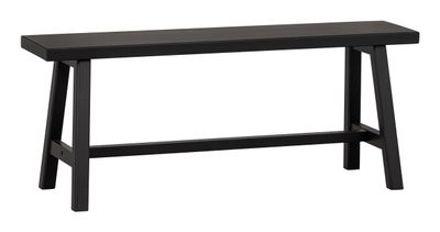 WOOOD Eetkamerbank 'Imme' Grenenhout 110cm, kleur Zwart