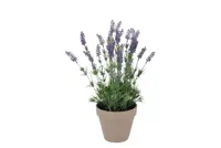 SILK LAVENDER PURPLE POT TERRA M 21X21X32CM