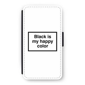 Black is my happy color: iPhone 11 Pro Flip Hoesje