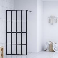 Inloopdouchewand 80x195 cm mat gehard glas