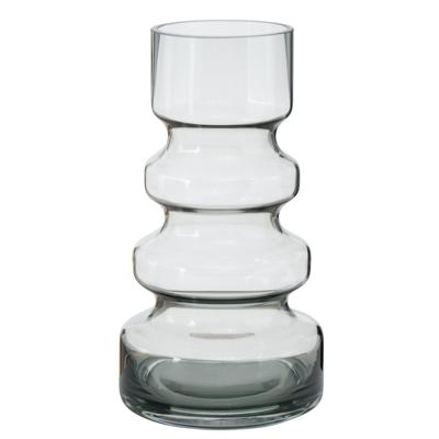 Deco by Boltze Vaas - glas - transparant - 13 x 25 cm - bloemenvaas