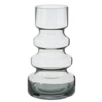 Deco by Boltze Vaas - glas - transparant - 13 x 25 cm - bloemenvaas