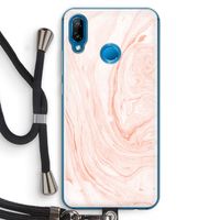 Peach bath: Huawei P20 Lite Transparant Hoesje met koord
