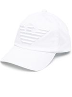 Emporio Armani casquette à logo en relief - Blanc