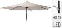 Parasol met verlichting - 270cm - taupe