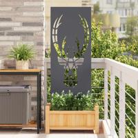 Tuin decoratief paneel Antraciet 50 x 140 cm Koudgewalst staal
