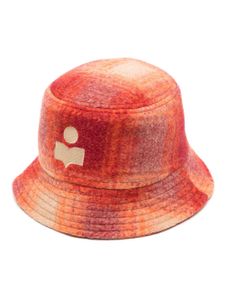 ISABEL MARANT Haley checked bucket hat - Orange