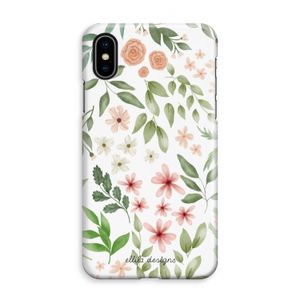 Botanical sweet flower heaven: iPhone XS Max Volledig Geprint Hoesje