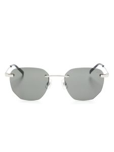 Dunhill lunettes de soleil à monture géométrique - Argent