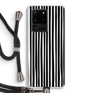 Stripes: Samsung Galaxy S20 Ultra Transparant Hoesje met koord
