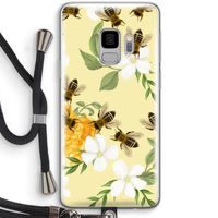 No flowers without bees: Samsung Galaxy S9 Transparant Hoesje met koord