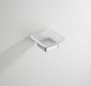 Wiesbaden Eris zeephouder met glas chroom