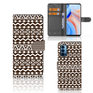 OPPO Reno 4 Pro 5G Telefoon Hoesje Aztec Brown