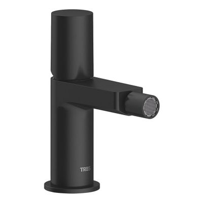 Bidetkraan Tres Project | Opbouw | Mengkraan | 1-knop | Rond | Zwart mat
