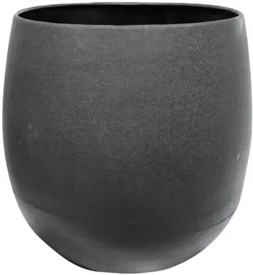 TS Collection Bloempot Stijn 28x27 cm Matzwart