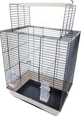 Interzoo vogelkooi Big Ara zwart/beige - Gebr de boon