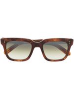 Garrett Leight lunettes de vue à monture carrée - Marron