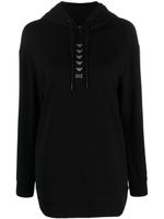 Ea7 Emporio Armani sweat à capuche à logo - Noir