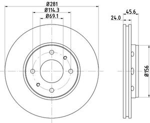 Remschijf 8DD355107031