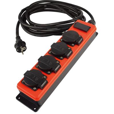 Qwatt Pro verdeeldoos - SocketMaster - 4 aansluitingen + 2x USB - 10 m - 2561028