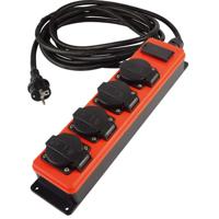 Qwatt Pro verdeeldoos - SocketMaster - 4 aansluitingen + 2x USB - 10 m - 2561028
