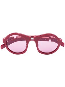 Prada Eyewear lunettes de soleil à monture ronde - Rouge