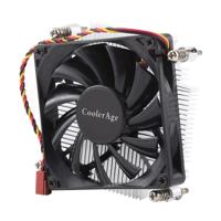 CoolAge 1155-1U DC 12V 2000PRM 30.5cfm aluminium Heatsink hydraulische rekening houdend met Cooling Fan CPU koelventilator voor Intel 775 1150 1156 11