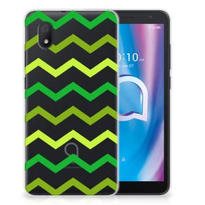 Alcatel 1B (2020) TPU bumper Zigzag Groen