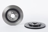 Remschijf COATED DISC LINE BREMBO, Remschijftype: Binnen geventileerd, u.a. für Jaguar, Daimler