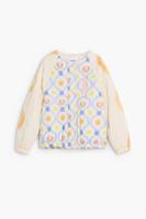 Gewatteerde jas met zonnen - WHITE - 13/14