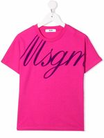 MSGM Kids t-shirt à logo imprimé - Rose