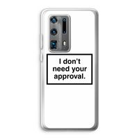 Don't need approval: Huawei P40 Pro Plus Transparant Hoesje