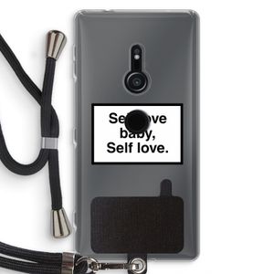 Self love: Sony Xperia XZ2 Transparant Hoesje met koord